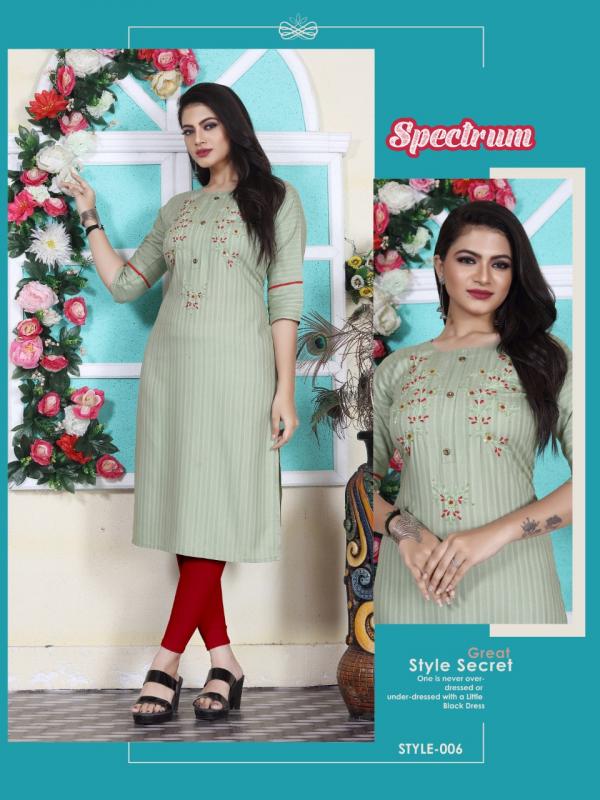 Aagya Spectrum Rayon Designer Exclusive Kurti Collection